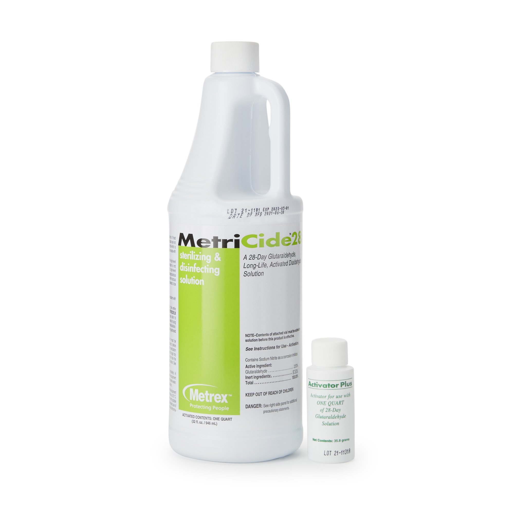 Solution Glutaraldehyde High-Level Disinfectant MetriCide™ 28 Activation Required Liquid 32 oz. Bottle Max 28 Day Reuse (1/EA 16/CS) by Metrex Research Corporation  ID 10-2805